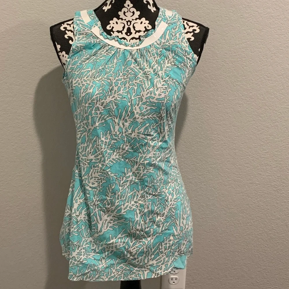 Tory Burch tree branch print blouse